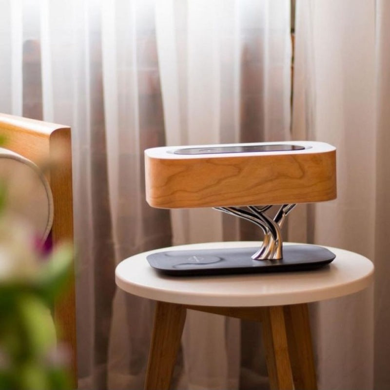 Creative Tree Light Table Lamp Bluetooth-Compatiable Music Speaker Bedside Light Dimmable Phone Wireless Charging Desk Lights Creative Tree Light Table Lamp Bluetooth-Compatiable Music Speaker Bedside Light Dimmable Phone Wireless Charging Desk Lights